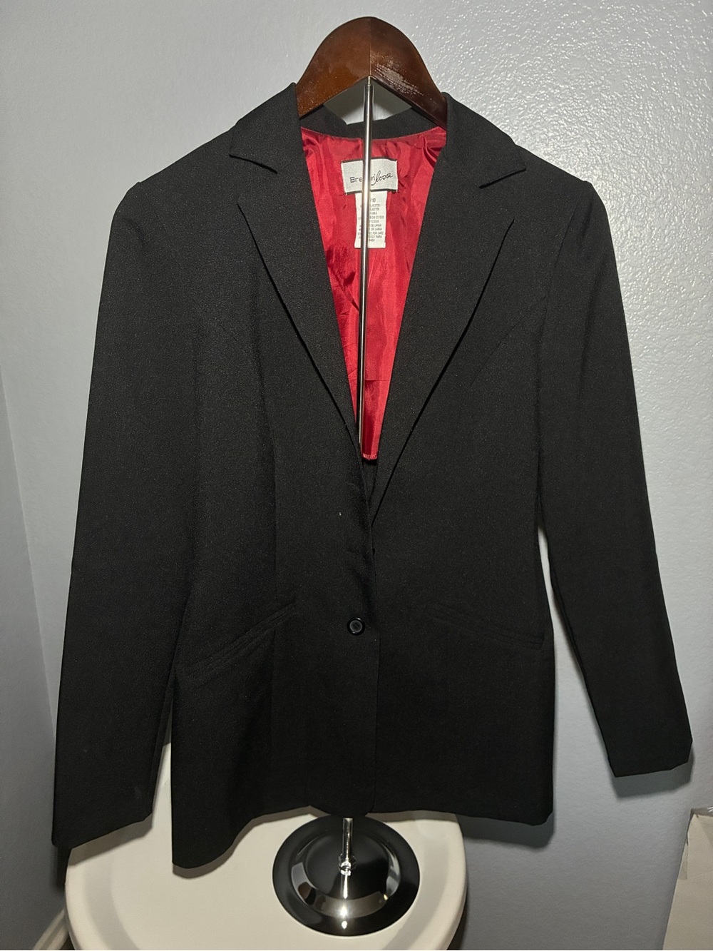 Bakers Black Blazer with Red Lining